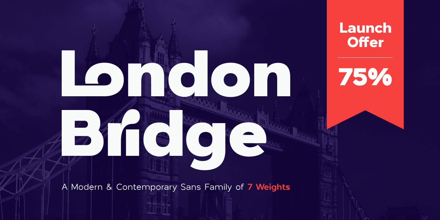 Пример шрифта London Bridge #16